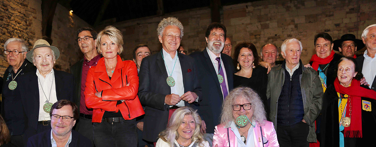 Intronisation de Sophie Davant, Pierre-Jean Chalençon, Serge Llado, Nelson Monfort Intronisation de Sophie Davant, Pierre-Jean Chalençon, Serge Llado, Nelson Monfort